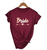 Bachelorette Party Wedding Team Bride Bride Squad  T-shirts - Tania's Online Closet, LLC