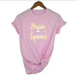Bachelorette Party Wedding Team Bride Bride Squad  T-shirts - Tania's Online Closet, LLC