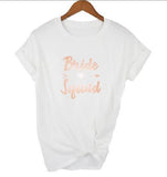 Bachelorette Party Wedding Team Bride Bride Squad  T-shirts - Tania's Online Closet, LLC