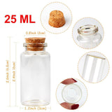 Our Warm 48pcs 25ML Wedding Favor-Guest Glass Wish Bottle with Cork Party Favor Wedding Souvenir - Tania's Online Closet, LLC
