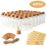Our Warm 48pcs 25ML Wedding Favor-Guest Glass Wish Bottle with Cork Party Favor Wedding Souvenir - Tania's Online Closet, LLC