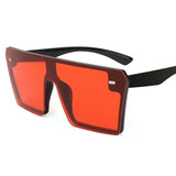 Oversized Square Sunglasses Women Luxury Brand Fashion Flat Top Clear Lens - Tania's Online Closet, LLC