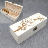 Personalized Guest Book,Rustic Wedding Keepsake Box -Engraved Wooden Wedding Guest Book Drop Box Hearts - Tania's Online Closet, LLC