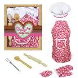 Pretend Play Cake Baking Apron Mitt Rolling Pin Training Cooking  Housework Set Kids Play Interactive Toy - Tania's Online Closet, LLC