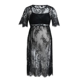 Pregnant Women Lace Short Sleeve Dress Fancy Photography  Maternity Dress - Tania's Online Closet, LLC