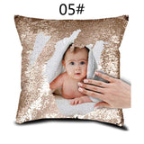 Personalized Sequin Printed Pictures - Pillow Case Cover - Tania's Online Closet, LLC