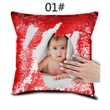 Personalized Sequin Printed Pictures - Pillow Case Cover - Tania's Online Closet, LLC