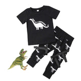Boy Set 6M-5Y Dinosaur Kid  T-shirt & Pants  Outfit - Tania's Online Closet, LLC
