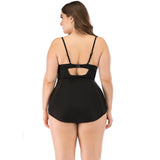 Push Up One Piece Swimsuit Large Plus Sizes Floral Swimwear Women - Tania's Online Closet, LLC