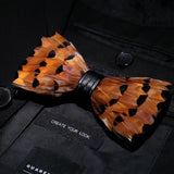 Men's Luxury Bowtie With Box Fashion Peacock Feather Bow Ties For Men - Tania's Online Closet, LLC