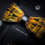 Men's Luxury Bowtie With Box Fashion Peacock Feather Bow Ties For Men - Tania's Online Closet, LLC