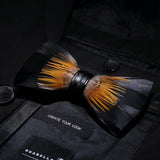 Men's Luxury Bowtie With Box Fashion Peacock Feather Bow Ties For Men - Tania's Online Closet, LLC