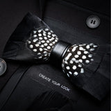 Men's Luxury Bowtie With Box Fashion Peacock Feather Bow Ties For Men - Tania's Online Closet, LLC