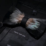 Men's Luxury Bowtie With Box Fashion Peacock Feather Bow Ties For Men - Tania's Online Closet, LLC