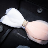 Men's Luxury Bowtie With Box Fashion Peacock Feather Bow Ties For Men - Tania's Online Closet, LLC