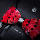 Men's Luxury Bowtie With Box Fashion Peacock Feather Bow Ties For Men - Tania's Online Closet, LLC