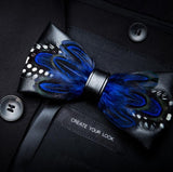 Men's Luxury Bowtie With Box Fashion Peacock Feather Bow Ties For Men - Tania's Online Closet, LLC