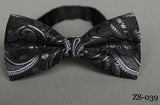 Men's Bow Tie Gold Paisley Bow tie - Tania's Online Closet, LLC