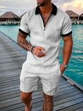 Men's Polo Suit Fashion Men Sets