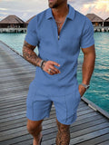 Men's Polo Suit Fashion Men Sets