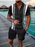 Men's Polo Suit Fashion Men Sets