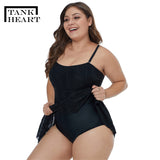 Sexy Black mush one-piece suits Monokini Plus size Swimwear women - Tania's Online Closet, LLC