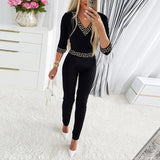 Women's Sexy One Shoulder Sequins Elegant Jumpsuit