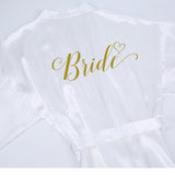 Women's Bridal Party Satin Robe - Tania's Online Closet, LLC