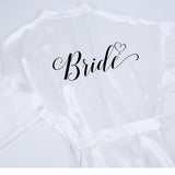 Women's Bridal Party Satin Robe - Tania's Online Closet, LLC