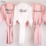 Women's Bridal Party Satin Robe - Tania's Online Closet, LLC