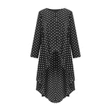 Stylish Printed Asymmetrical Tunic Women's Polka Dot Blouse - Tania's Online Closet, LLC