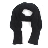 SupSindy European style Winter women long scarf with sleeves wool knitted scarves -Shawl High quality - Tania's Online Closet, LLC