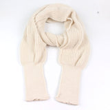 SupSindy European style Winter women long scarf with sleeves wool knitted scarves -Shawl High quality - Tania's Online Closet, LLC