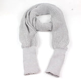 SupSindy European style Winter women long scarf with sleeves wool knitted scarves -Shawl High quality - Tania's Online Closet, LLC