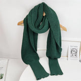 SupSindy European style Winter women long scarf with sleeves wool knitted scarves -Shawl High quality - Tania's Online Closet, LLC