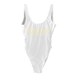 THICK THIGHS SAVE LIVES One Piece Swimsuit Plus Size Swimwear - Tania's Online Closet, LLC