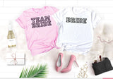 Team Bride Bridesmaid bachelorette party shirts - Tania's Online Closet, LLC