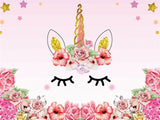 Unicorn Birthday Party Backdrop Photography Background - Tania's Online Closet, LLC