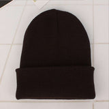 Custom Logo Embroidery skullies hat Solid Color Unisex-Adult - Tania's Online Closet, LLC