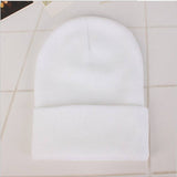 Custom Logo Embroidery skullies hat Solid Color Unisex-Adult - Tania's Online Closet, LLC