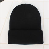 Custom Logo Embroidery skullies hat Solid Color Unisex-Adult - Tania's Online Closet, LLC