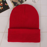 Custom Logo Embroidery skullies hat Solid Color Unisex-Adult - Tania's Online Closet, LLC