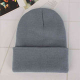 Custom Logo Embroidery skullies hat Solid Color Unisex-Adult - Tania's Online Closet, LLC