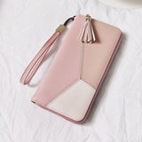 Women Long Zipper Luxury Brand Leather Clutch Wallets - Tania's Online Closet, LLC