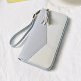 Women Long Zipper Luxury Brand Leather Clutch Wallets - Tania's Online Closet, LLC