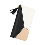 Women Long Zipper Luxury Brand Leather Clutch Wallets - Tania's Online Closet, LLC