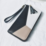 Women Long Zipper Luxury Brand Leather Clutch Wallets - Tania's Online Closet, LLC