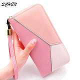 Women Long Zipper Luxury Brand Leather Clutch Wallets - Tania's Online Closet, LLC