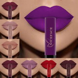 Waterproof Brand Nude Matte Liquid Lipstick Lip Gloss Moisturizer Mate Lip Stick - Tania's Online Closet, LLC