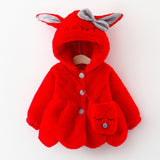 Cute Bunny Ears Jacket-Keep Warm Hooded Jacket Coat+bag - Tania's Online Closet, LLC